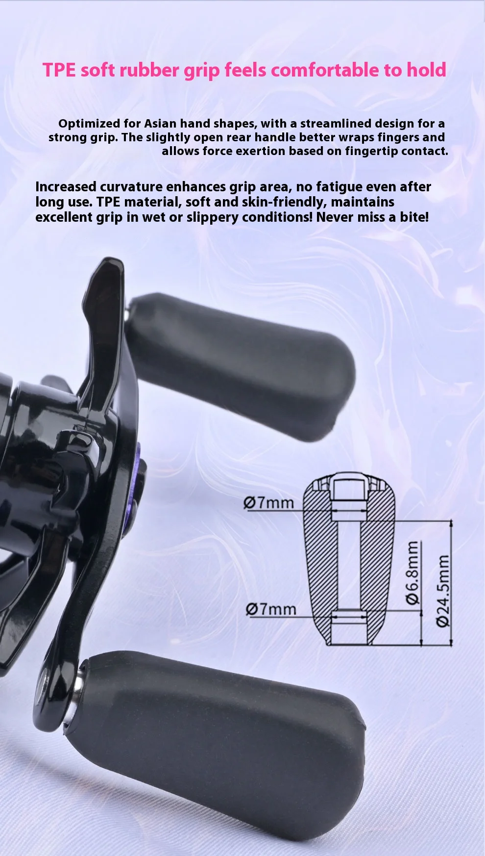 DMK Cheetah Air 7.6:1 DC Fishing Reels Carbon Fibre 135g Electronic Brake MIIEC Band Sound 3-17g Baitcast Fishing Reels