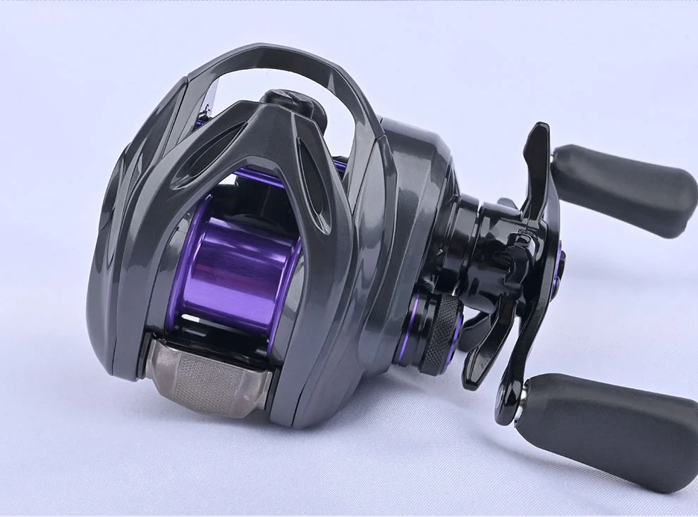 DMK Cheetah Air 7.6:1 DC Fishing Reels Carbon Fibre 135g Electronic Brake MIIEC Band Sound 3-17g Baitcast Fishing Reels