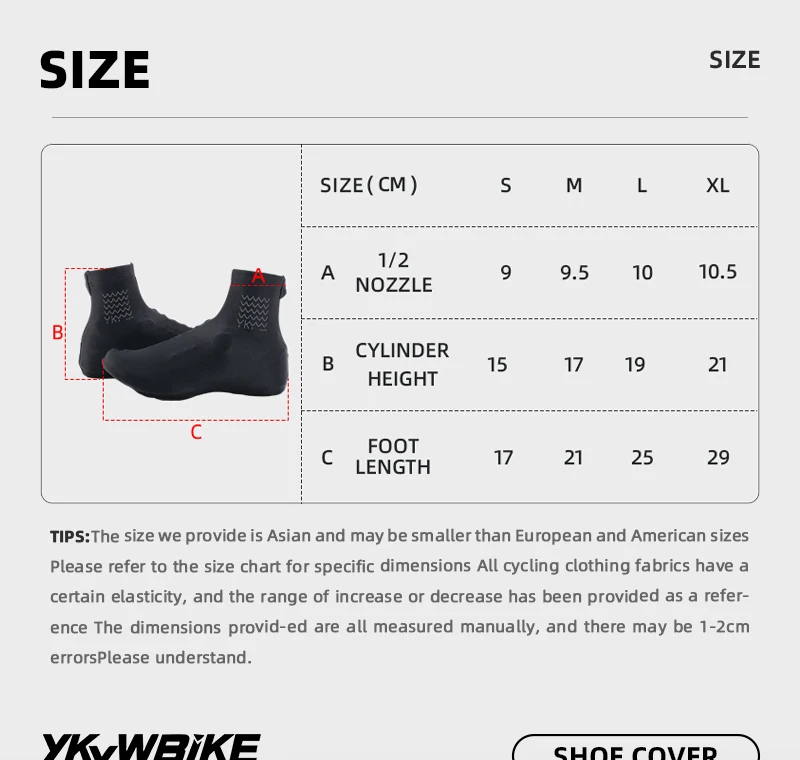 YKYWBIKE Cycling Shoe Cover Road Bike Overshoes Lightweight  Women Men Elastic MTB Bicycle Shoes Cover Reflective