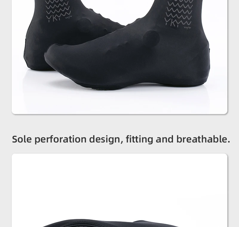 YKYWBIKE Cycling Shoe Cover Road Bike Overshoes Lightweight  Women Men Elastic MTB Bicycle Shoes Cover Reflective