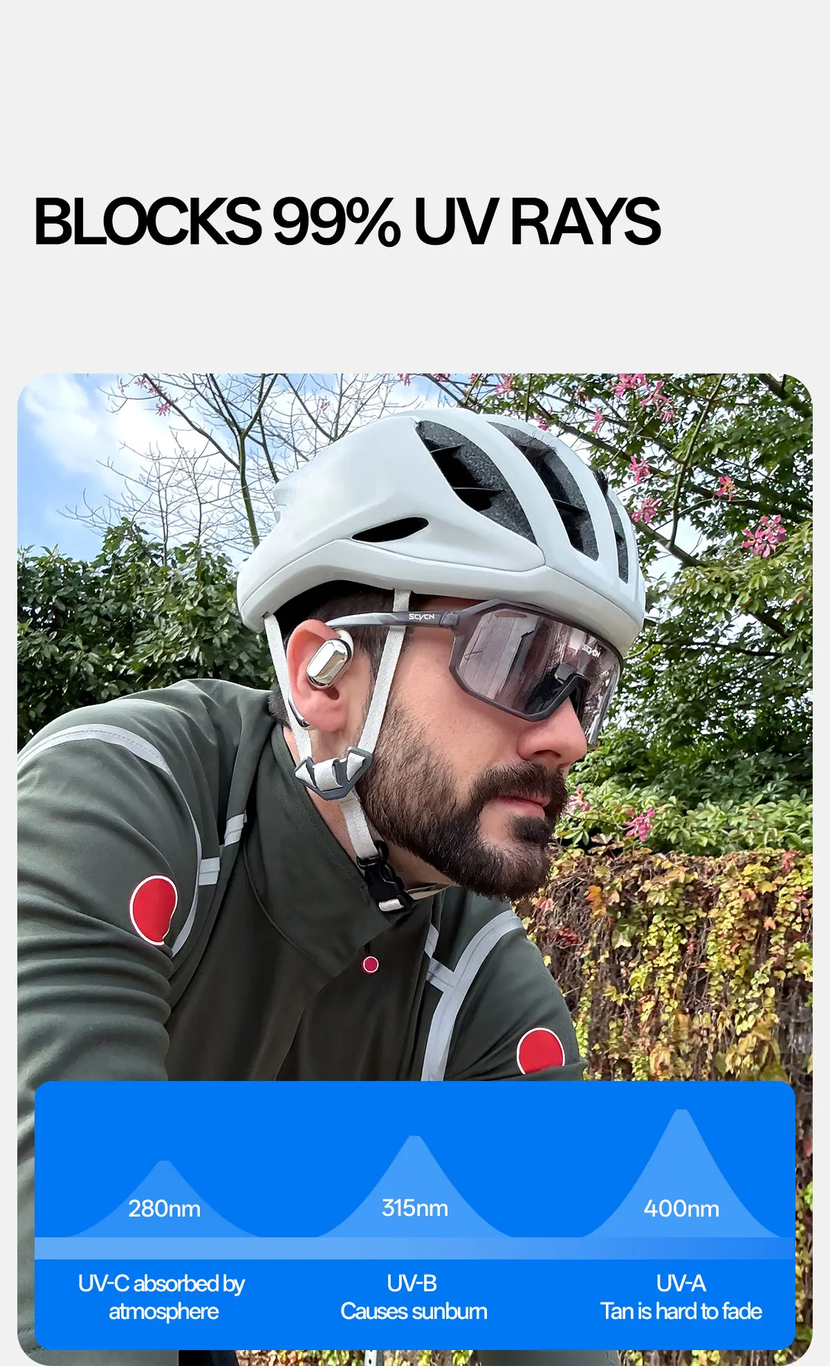 SCVCN Outdoor Cycling Glasses Men Bike UV400 Eyewear Sports MTB Road Goggles Bicycle Women Driving Hiking Climbing Sunglasses