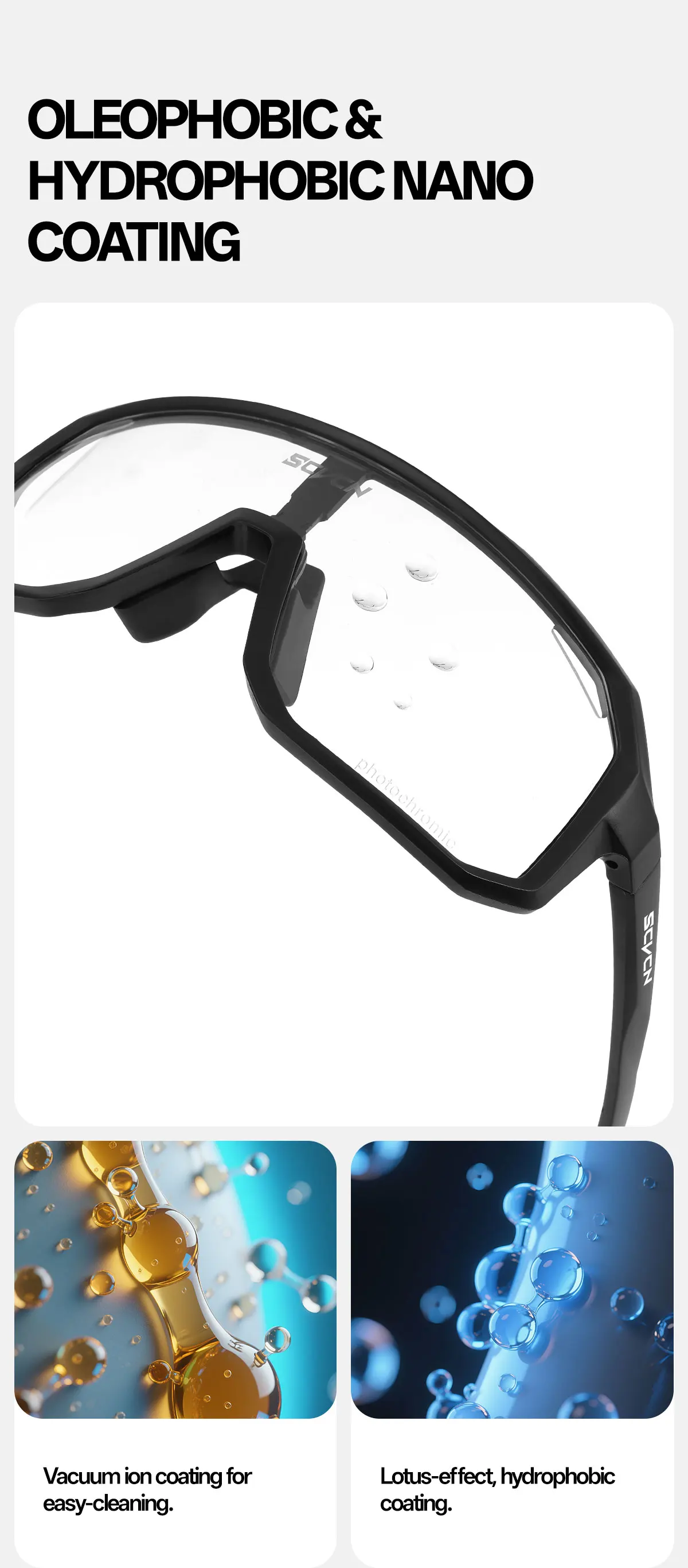 SCVCN Outdoor Cycling Glasses Men Bike UV400 Eyewear Sports MTB Road Goggles Bicycle Women Driving Hiking Climbing Sunglasses
