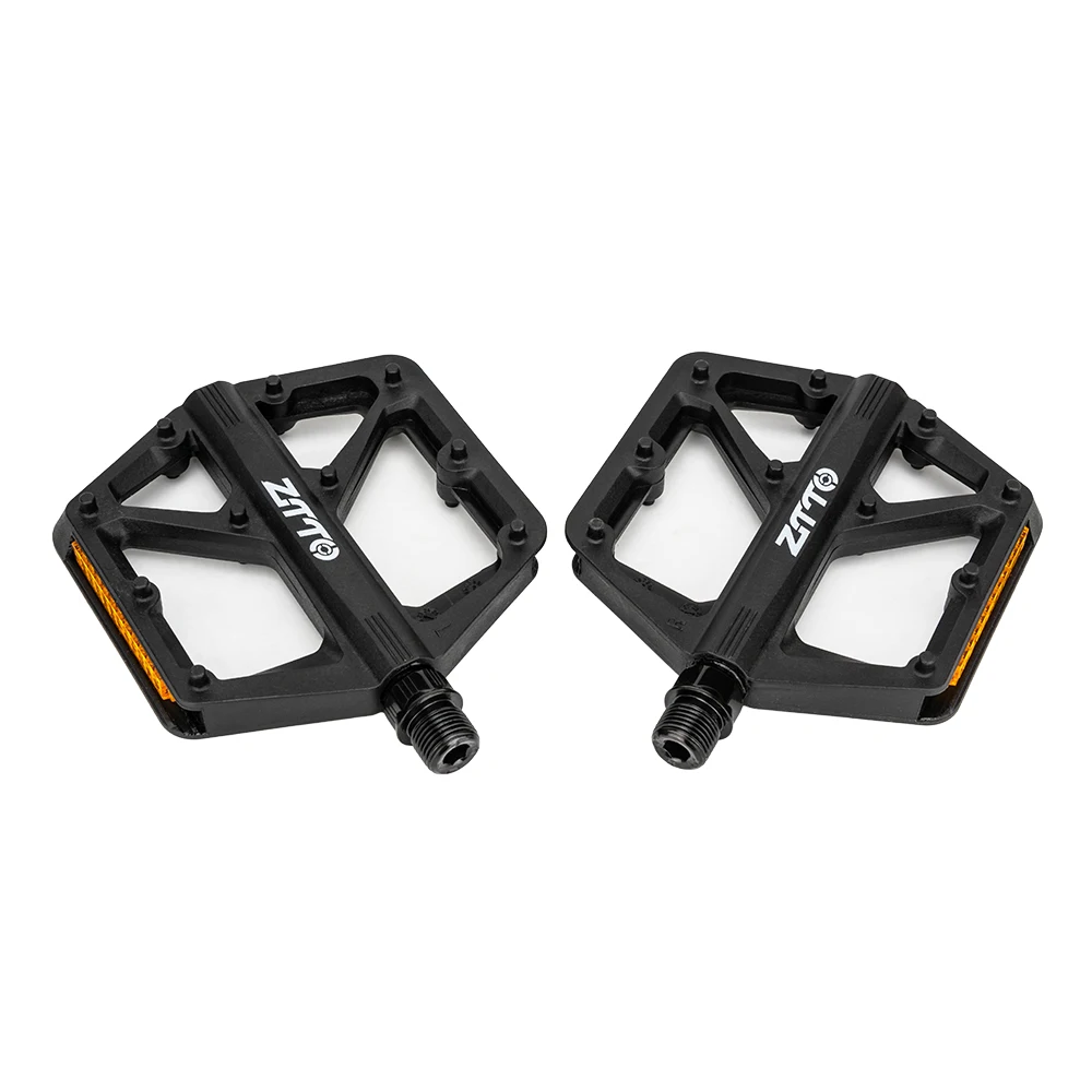 ZTTO Ultralight Pedal Mountain Road Bike Pedal Platform Nylon Pedals Sealed Bearings Footboard Cycling BMX Anti-slip Flat Pedals