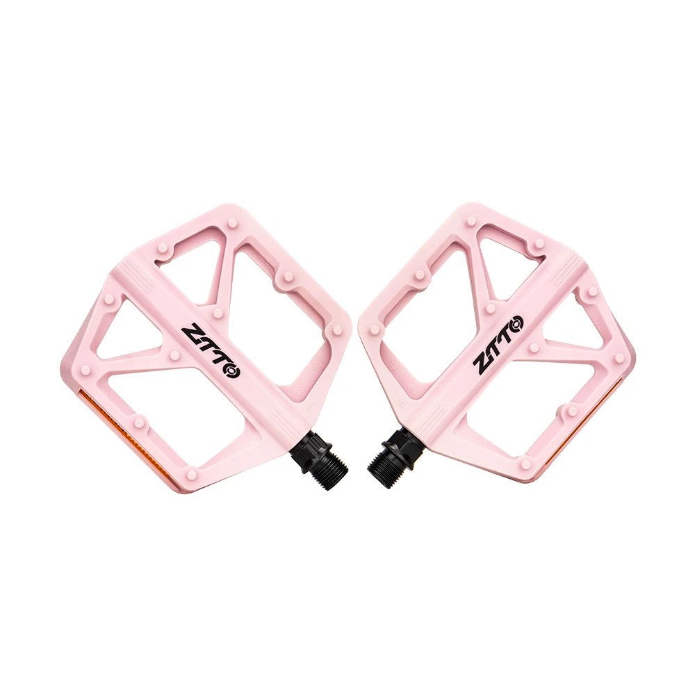 ZTTO Ultralight Pedal Mountain Road Bike Pedal Platform Nylon Pedals Sealed Bearings Footboard Cycling BMX Anti-slip Flat Pedals