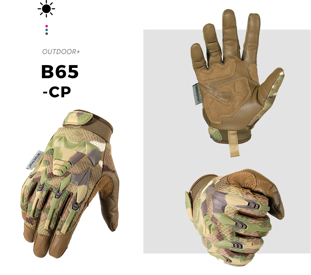 Men Tactical Gloves Touch Screen Outdoor Sport Paintball Combat Hiking Hunting Riding Bike Non-slip Breathable Cycling Equipment