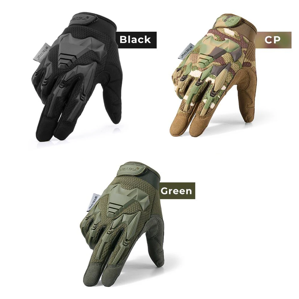 Men Tactical Gloves Touch Screen Outdoor Sport Paintball Combat Hiking Hunting Riding Bike Non-slip Breathable Cycling Equipment