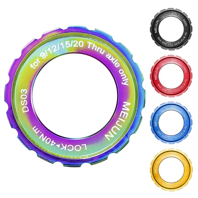 1PC Bicycle Center Lock Disc Brake Hub Lockring Front Rear 9 12 15 20mm Axle Middle CenterLock Cover Ring Cycling Accessories