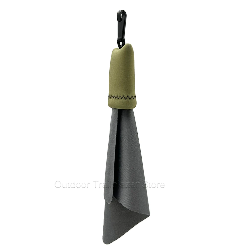Tactical Ultra-Fine Fibers Cleaning Cloth Hanging One-piece Folding Storage Washable for Binoculars Scopes Glasses Screens