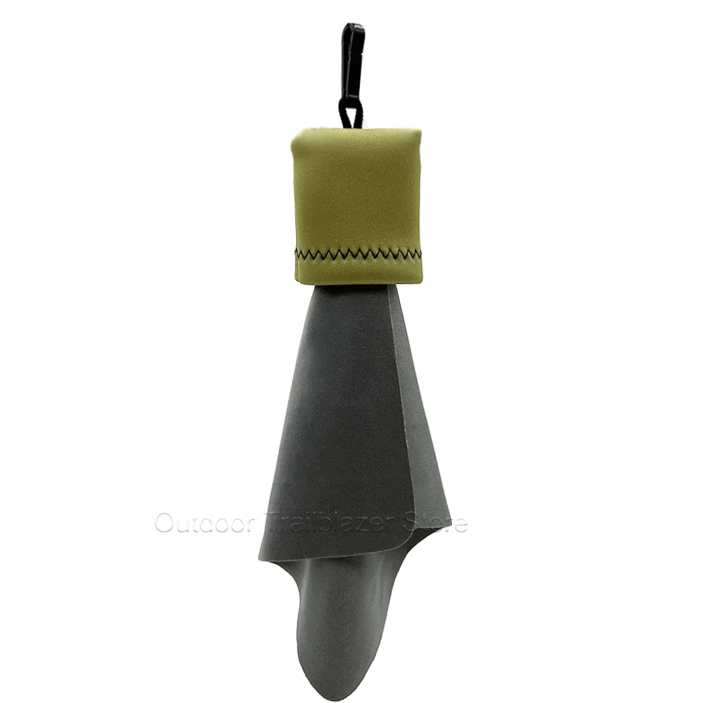Tactical Ultra-Fine Fibers Cleaning Cloth Hanging One-piece Folding Storage Washable for Binoculars Scopes Glasses Screens