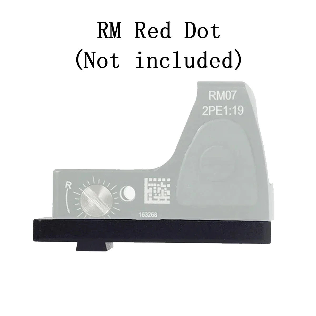 Universal G17 Mount Rear Sight Plate Mount Base Adapter For Glock 17 19 G17 G19 Fit RM VISM VISM-PRO M1 M2 Red Dot Sight