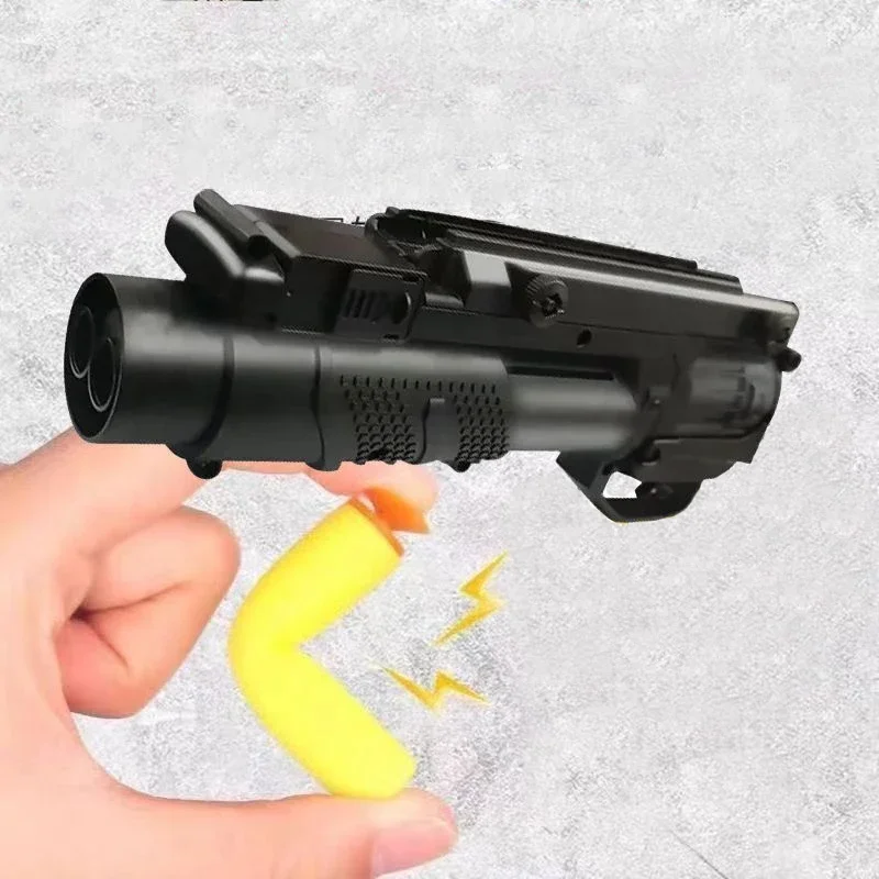 Outdoor Sports M203 Gel Balls Grenade Launcher M416 Foam Soft Bullet 20mm DIY Down Hanging CS Toy Accessories QG811