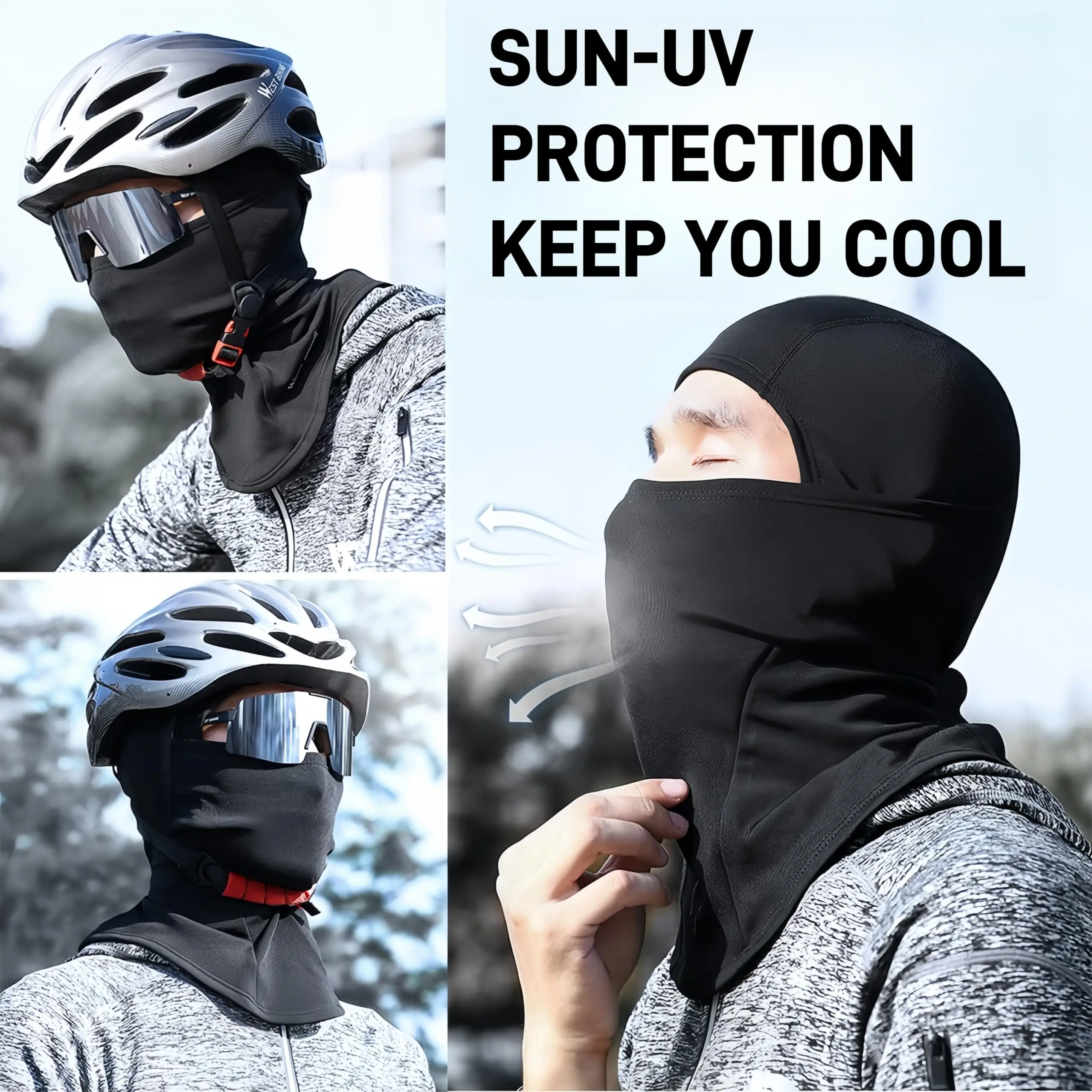 Balaclava Ski Mask Full Face Cover For Men And Women Breathable Full Face Mask For Skiing Outdoor Sports