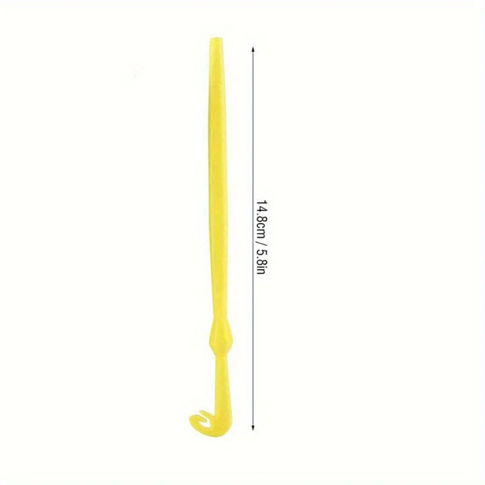 2PCS Loop Tyer and Hook Disgorger Tool, Fast Knot Tying Kit for Fishing Line, Durable Plastic Tool for Hook Removal and Loop