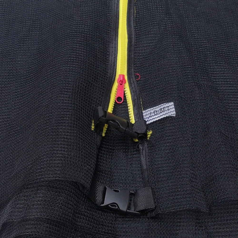(Only Net, No Pole) Trampoline Safety Net Enclosure Netting Protection Replacement for 6/8/10/12Ft Trampoline Frames w/ Zipper