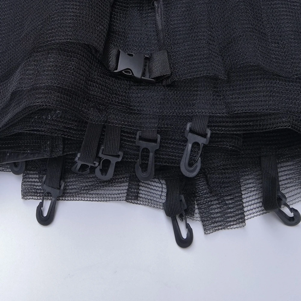 (Only Net, No Pole) Trampoline Safety Net Enclosure Netting Protection Replacement for 6/8/10/12Ft Trampoline Frames w/ Zipper