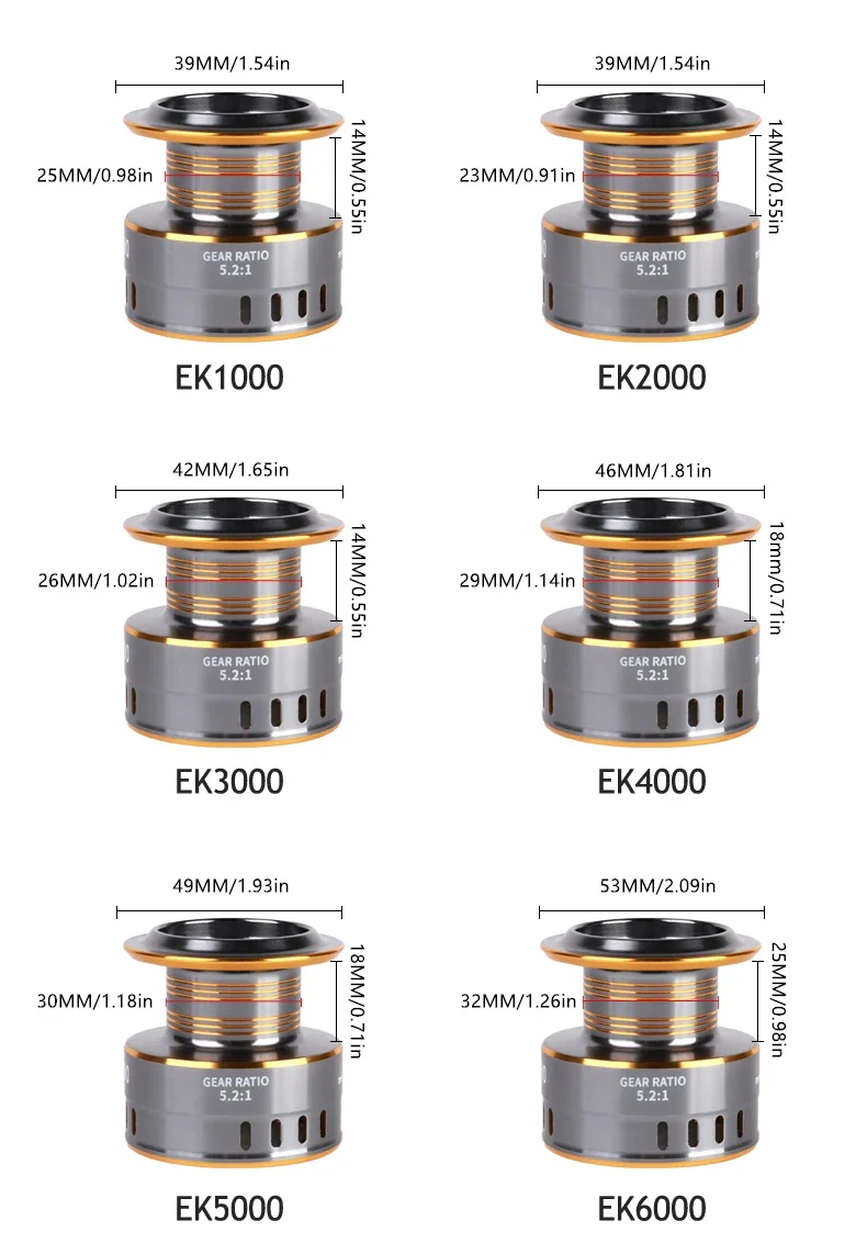 Fishing Reel, 13BB Freshwater Fishing Reels, Ultra Smooth Powerful Saltwater Spinning Reel, 5.2:1 Gear Ratio Waterproof Reel