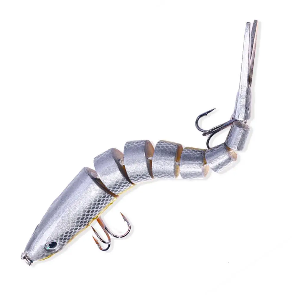 Multi Jointed Fishing Lure Slow Sinking Bionic Segmented Bait 13.4cm/18.6g Wobble Tackle for Freshwater Saltwater Pesca