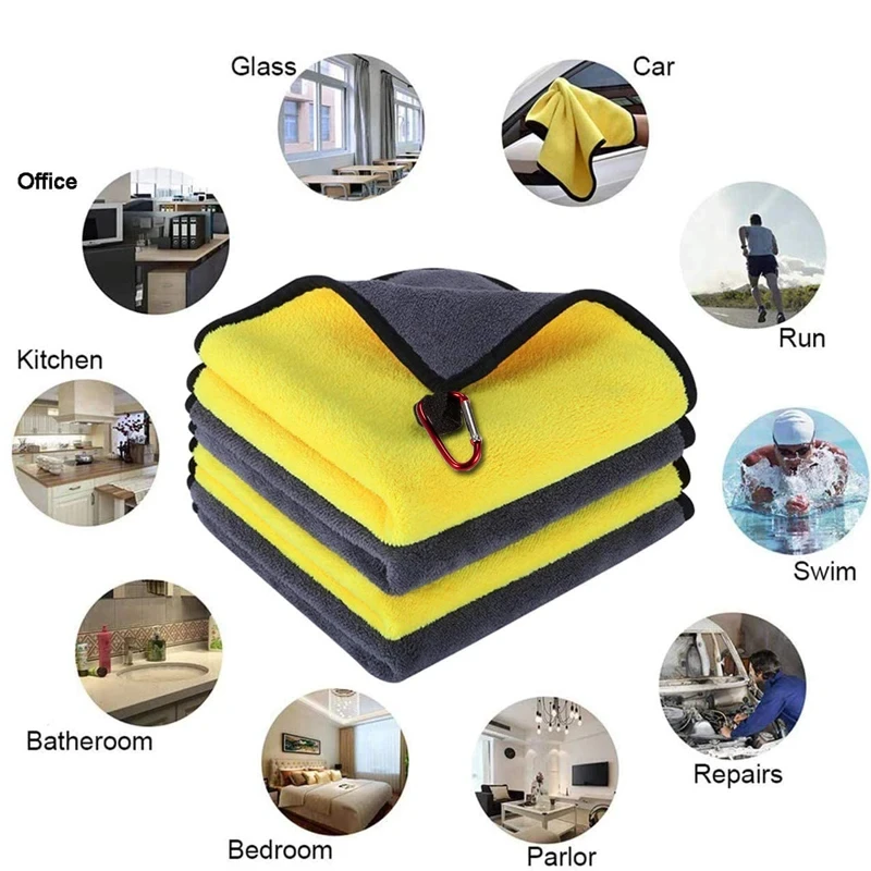 Outdoor Sports Thickening Fishing Towel Non-stick Absorbent Fishing Clothing Wipe Hands Soft Towel Fishing Accessories Equipment