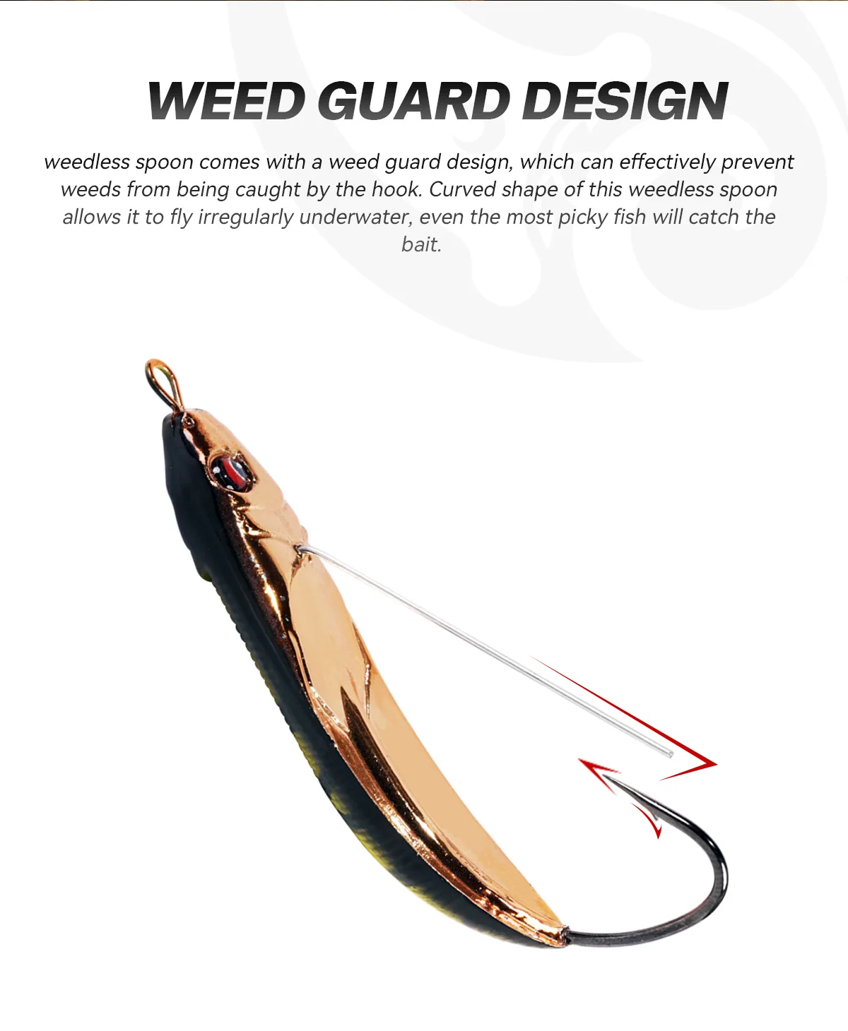 WATERBOY 60mm 12g 70mm 15g Weedless Spoon Fishing Lure Hard Bait OEM Factory