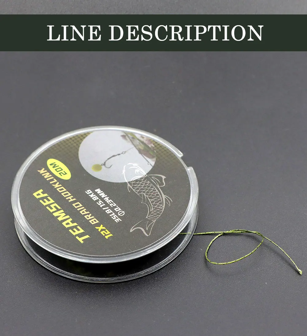 6pcs Carp Fishing Ready Tied Hair Rigs Alloy Steel Carp Fishing Hook Braided Line For Method Feeder Fishing Accessories Tackle