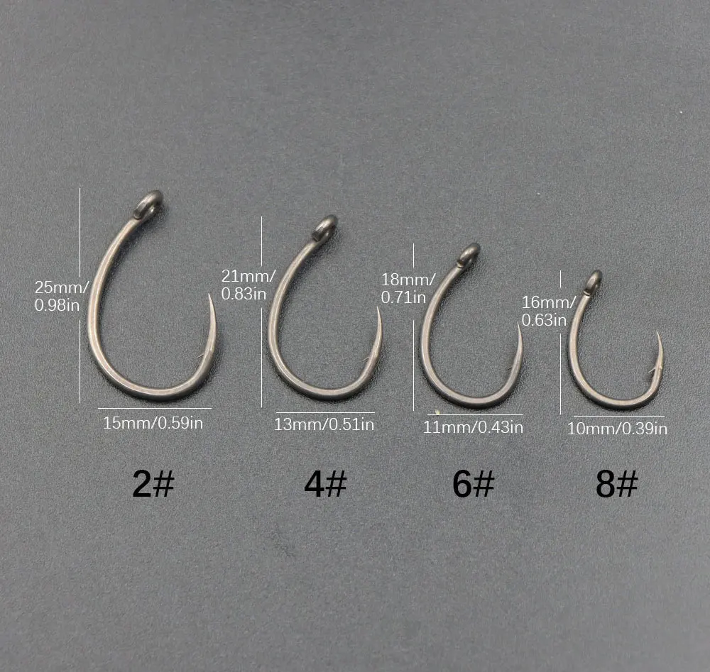 6pcs Carp Fishing Ready Tied Hair Rigs Alloy Steel Carp Fishing Hook Braided Line For Method Feeder Fishing Accessories Tackle