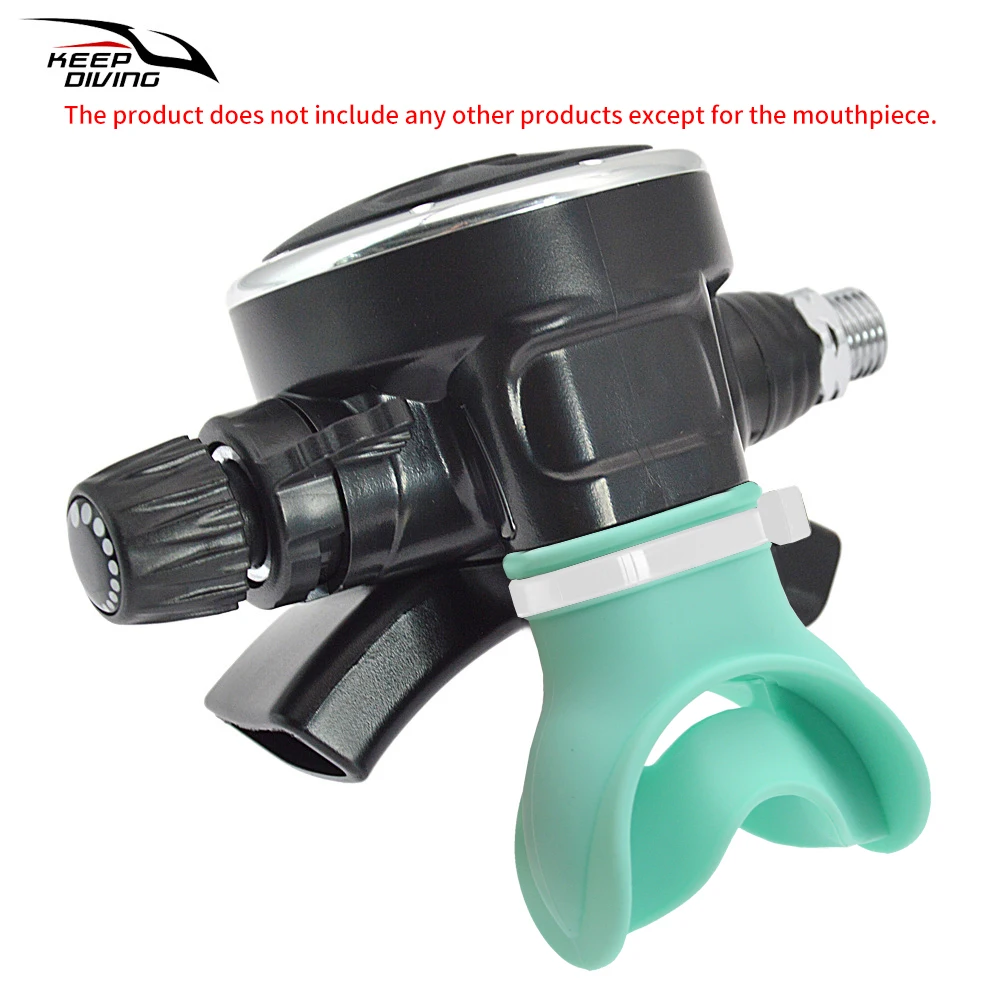 1Pcs Scuba Diving Second Stage Silicone Mouthpieces Snorkel Regulator Octopus Mouthpieces Underwater Breathing Accessories
