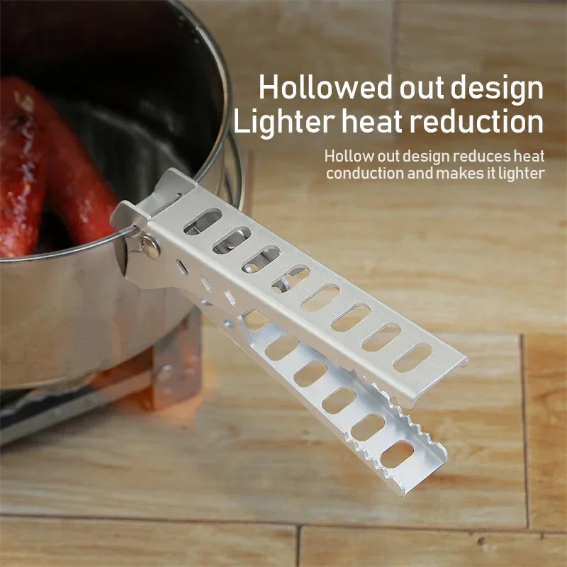 Aluminium Anti-hot Alloy Clip Bowl Gripper Holder Camping Pot Pan Handle Anti-Scald Clamp Kitchen Accessories Hiking Cooking