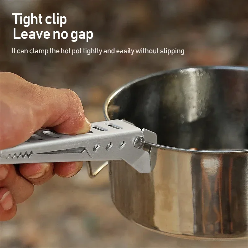 Aluminium Anti-hot Alloy Clip Bowl Gripper Holder Camping Pot Pan Handle Anti-Scald Clamp Kitchen Accessories Hiking Cooking