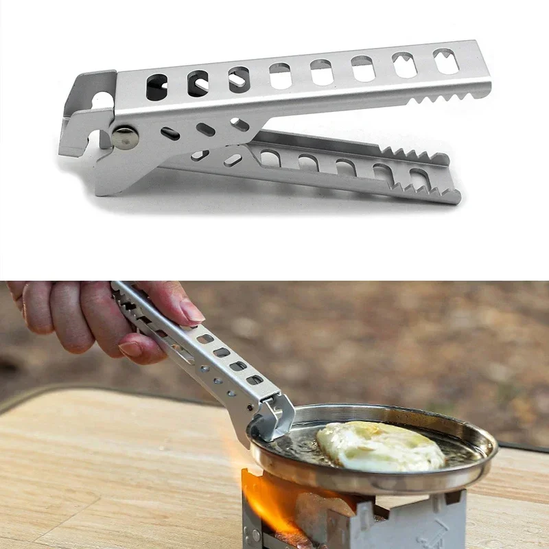 Aluminium Anti-hot Alloy Clip Bowl Gripper Holder Camping Pot Pan Handle Anti-Scald Clamp Kitchen Accessories Hiking Cooking