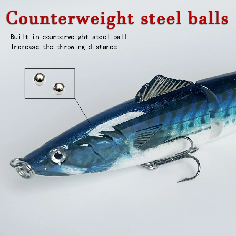 20cm55g Bionic Multi-Section Lure Fishing Baits for Sea And Freshwater Far Casting Prey Fish Universal Fishing Grounds