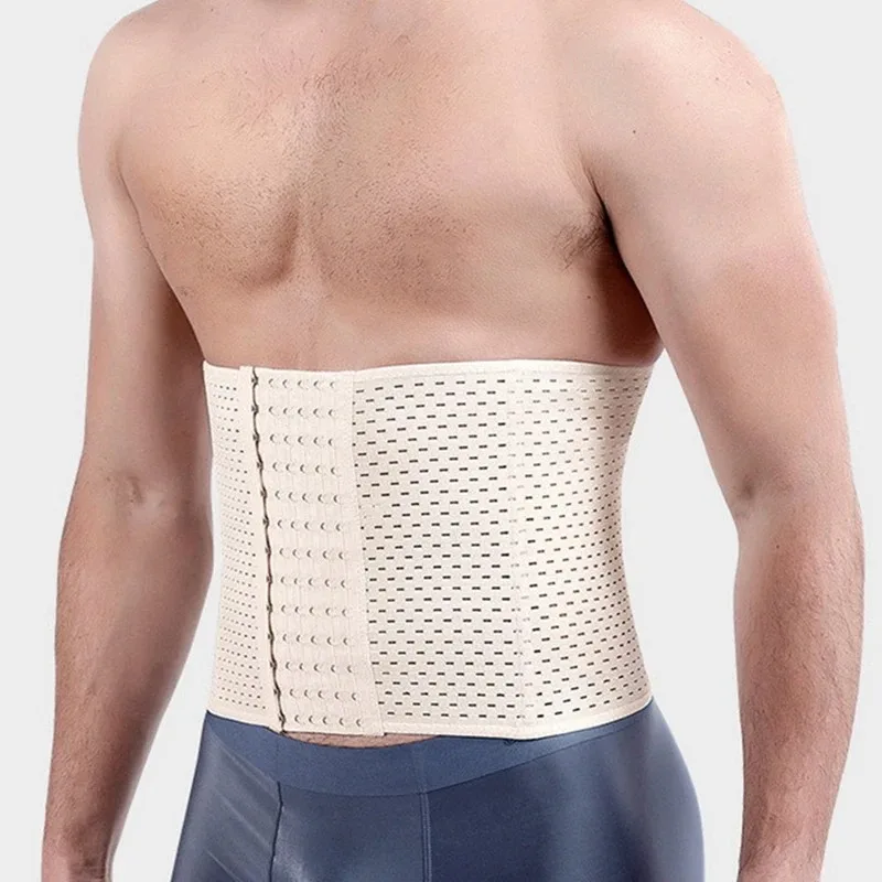 Men Slimming Body Shaper Waist Trainer Trimmer Belt Corset For Abdomen Belly Shapers Tummy Control Fitness Compression Shapewear