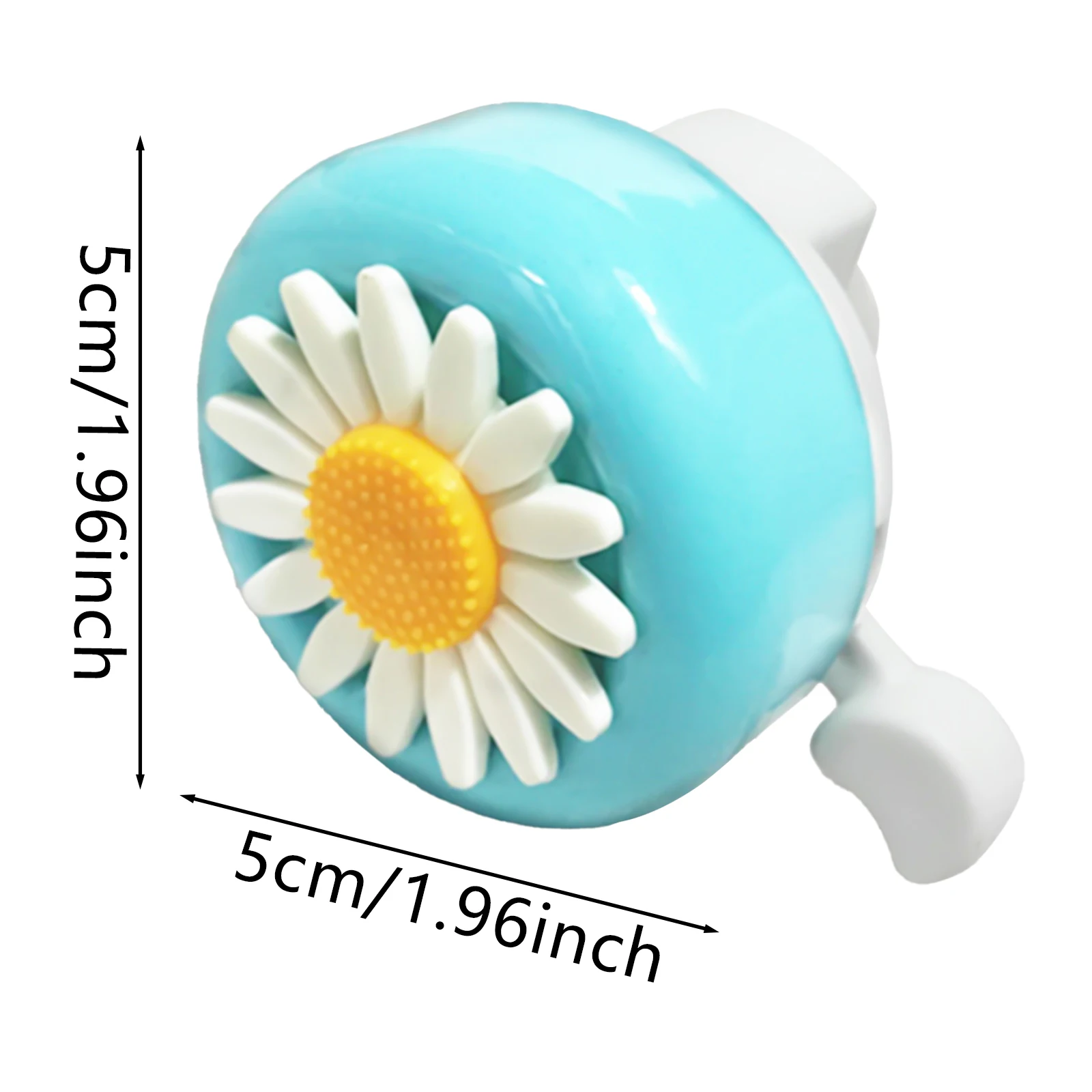 Pink/Red/Blue Flower Bicycle Bell Cute Floral Bike Horn Easy Install Cycling Accessories for Girls Women Kids Bike Ornaments