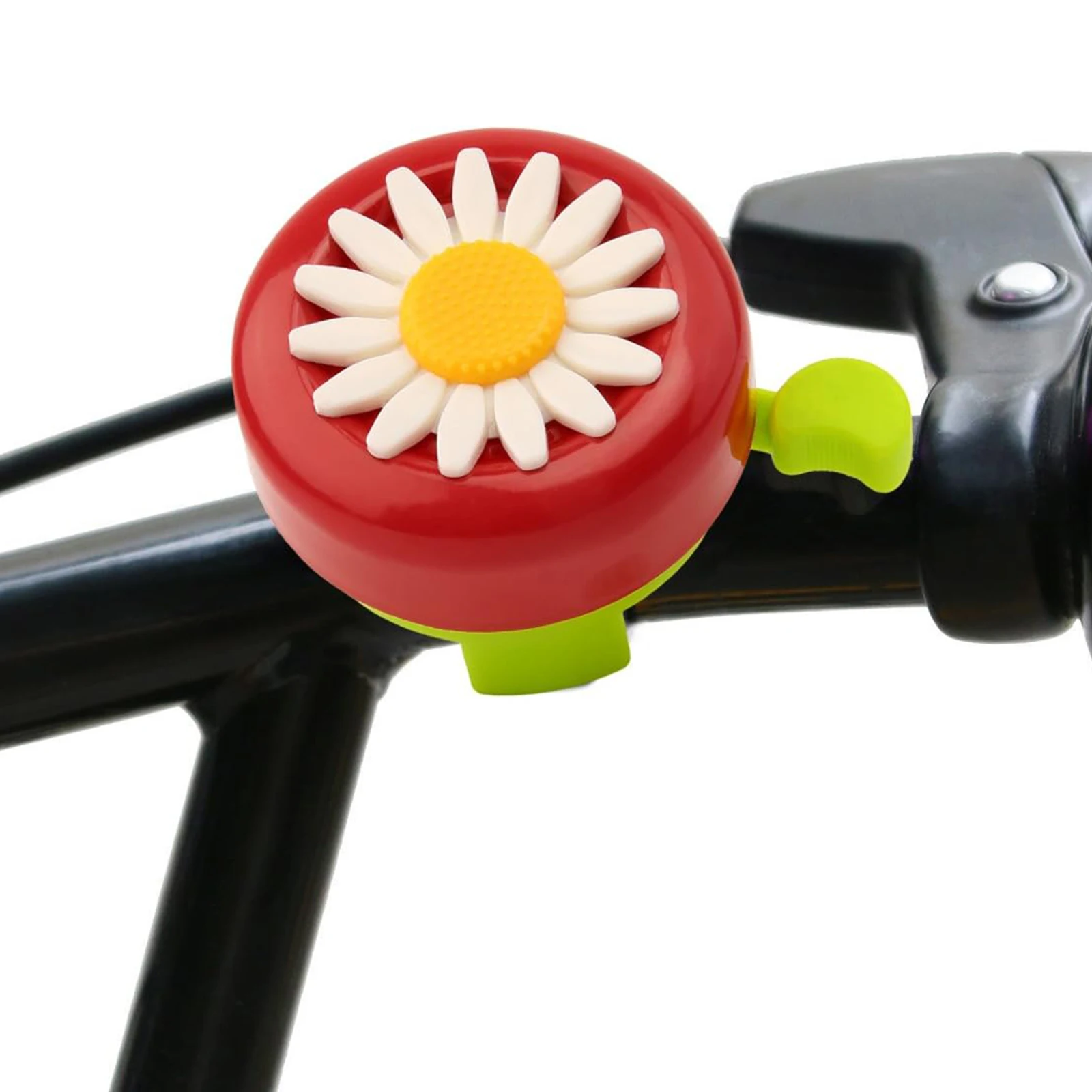 Pink/Red/Blue Flower Bicycle Bell Cute Floral Bike Horn Easy Install Cycling Accessories for Girls Women Kids Bike Ornaments