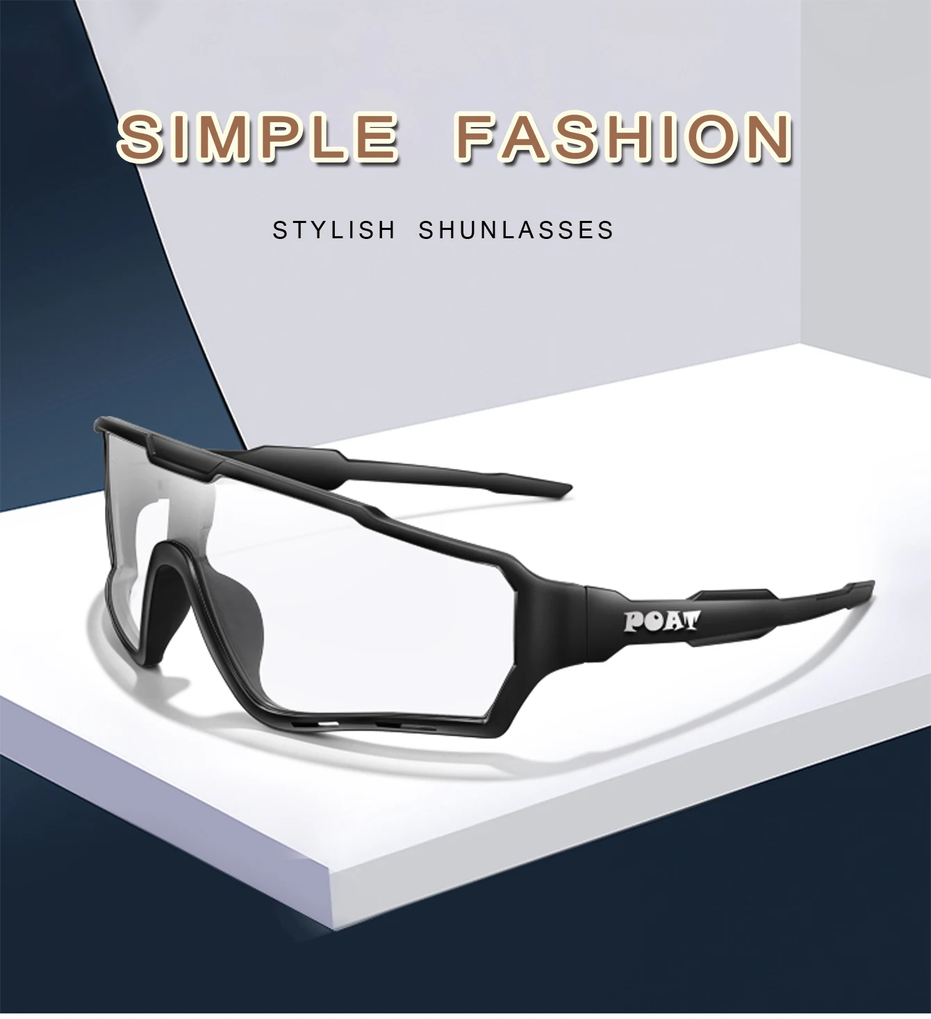 3 Packs Photochromic Cycling Sunglasses for Men and Women Outdoor Sports Full Frame Glasses for Running Cycling Hiking Unisex