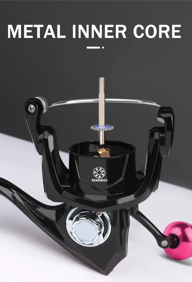 Professional Ultra Light Metal/EVA Left/Right Hand Swap Fishing Reel Grip 5.2:1 High 26LB Max Drag Speed Casting Spinning Reel