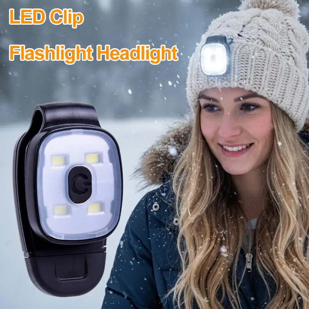 Multi-Function LED Clip Lamp Lightweight Warning Lights LED Clip Flashlight Waterproof USB Rechargeable For Runners