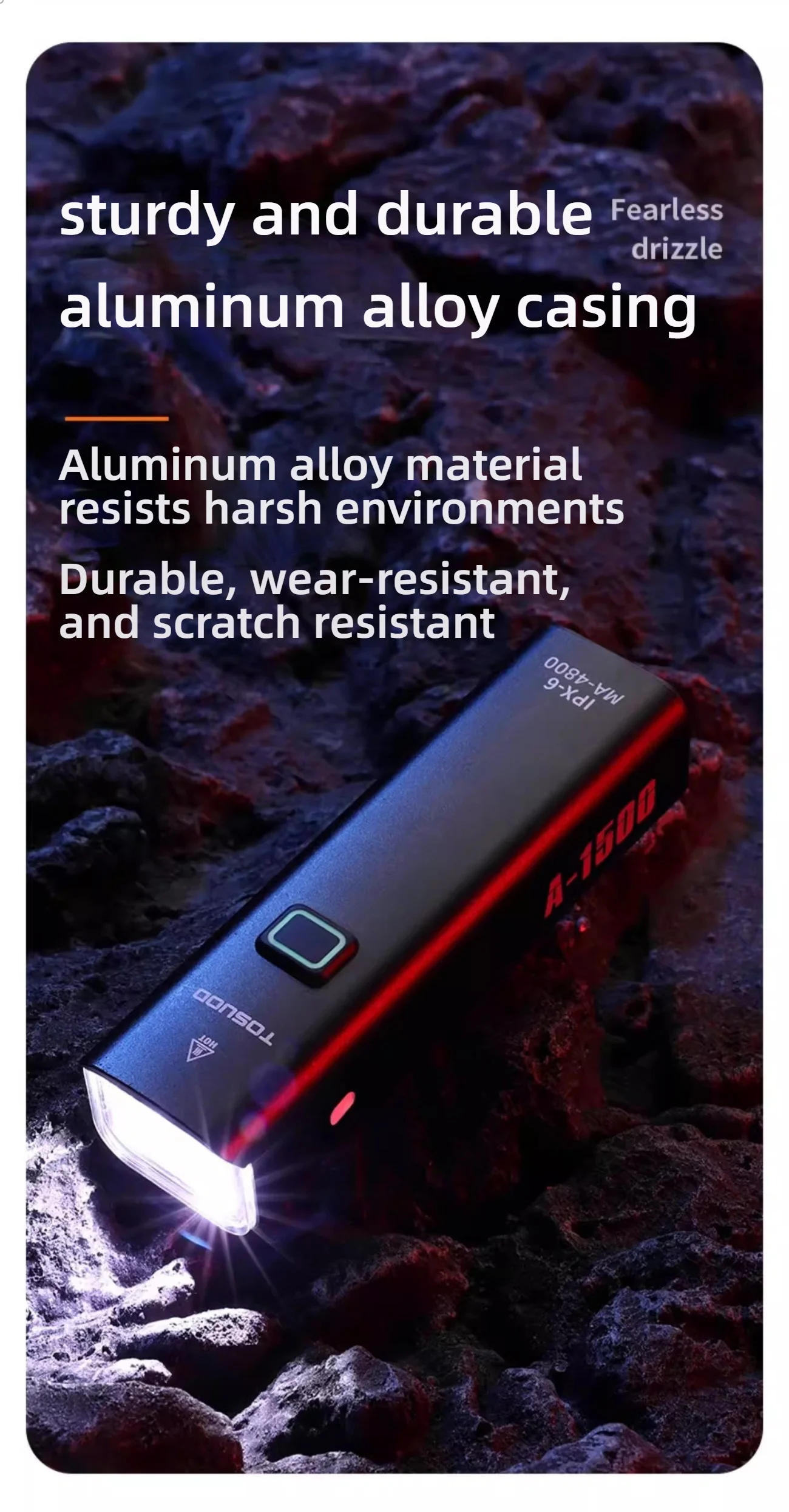 TOSUOD Bicycle Light 1000/1200/1500 Lumen Bike Headlight Power Bank Flashlight Handlebar USB Charging MTB Road Highlight