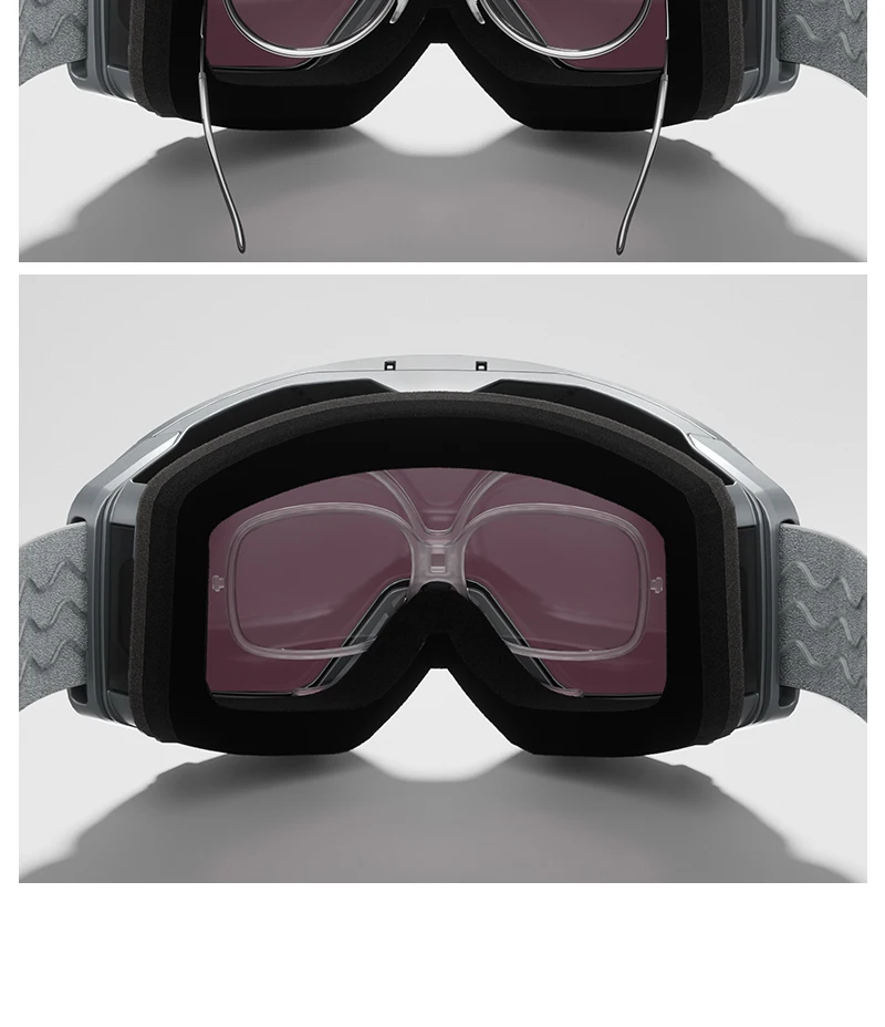 Kapvoe Flip Over Magnetic Snow Goggles Photochromic Ski Men Snowmobile Anti-Fog Snowboard Goggles Women Ski Equipment UV400
