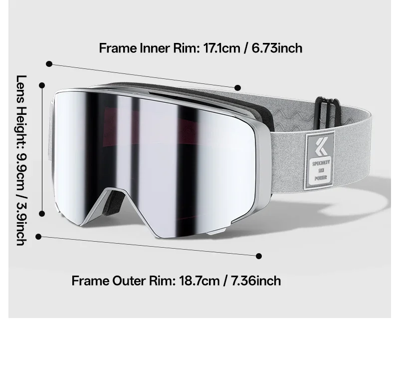 Kapvoe Flip Over Magnetic Snow Goggles Photochromic Ski Men Snowmobile Anti-Fog Snowboard Goggles Women Ski Equipment UV400