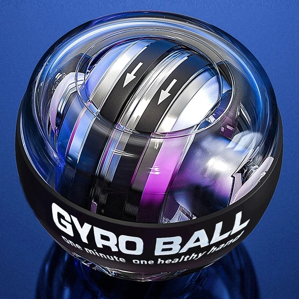 Power Wrist Hand Ball Trainer Ball Wrist Strengthener Gyro Self-Starting Forearm Trainer Gyro Ball for Strengthening Muscles