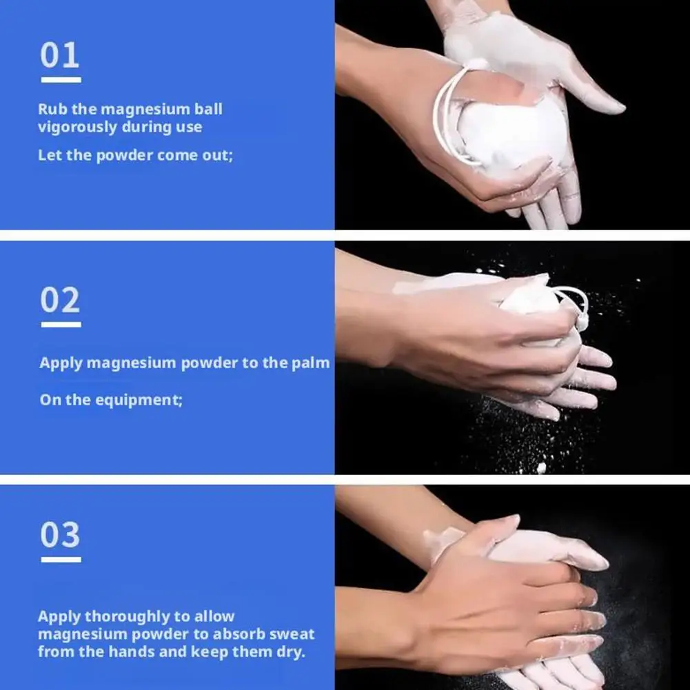 Sports Chalk Magnesium Ball Fitness Gym Weightlifting Barbell Training Rock Climbing Trainer Anti-skid Dry Magnesium Powder Bag