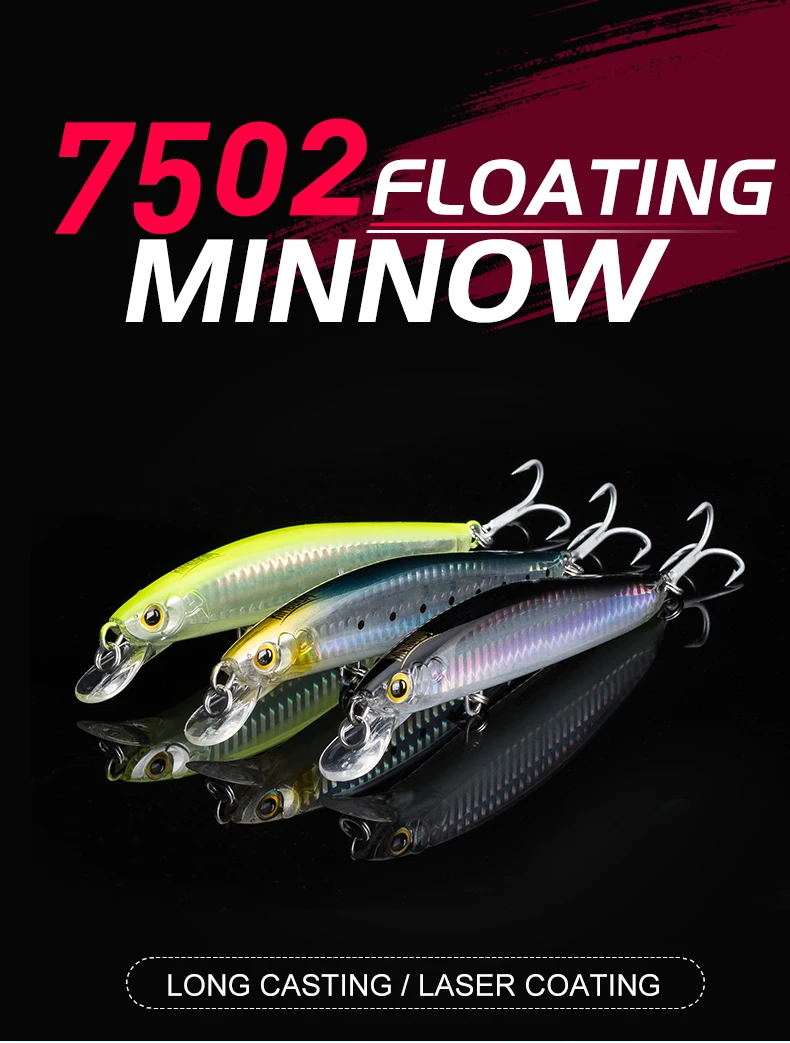 Kingdom Floating Minnow Fishing Lure 120mm 23g 130mm 30g Artificial Sea Fishing Hard Wobbler for Bass Trout Saltwater Fishiing