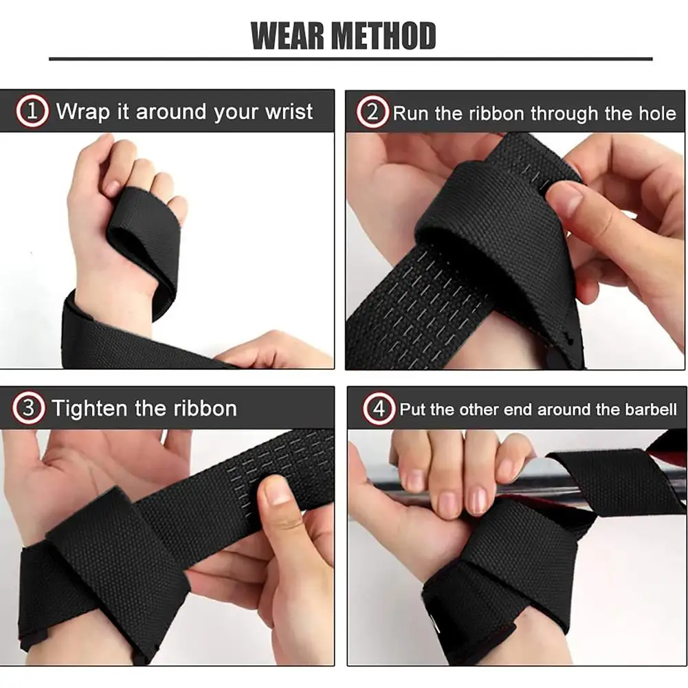 1pair Adjustable Wrist Wrap, Elastic Wrist Guard, Wrist Protection Band For Weight Lifting, Crossfit, Powerlifting, Strength Tra