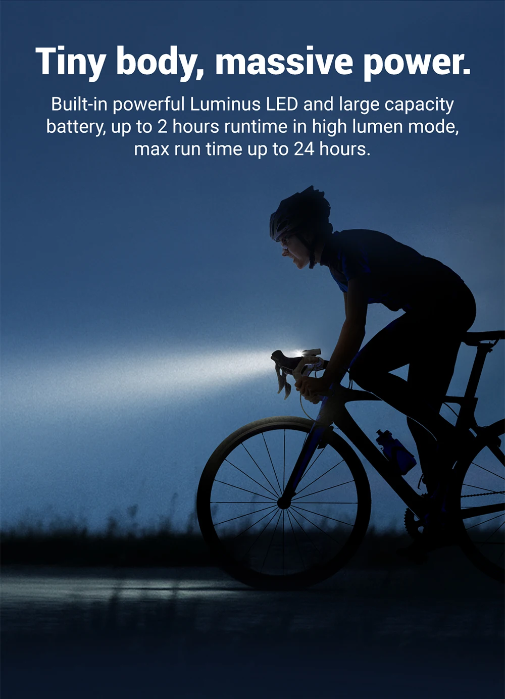 COOSPO 400-900Lumens Bike Headlight Waterproof Rechargeable Front Lamp Bicycle Light Aluminum Ultralight Flashlight Highlight