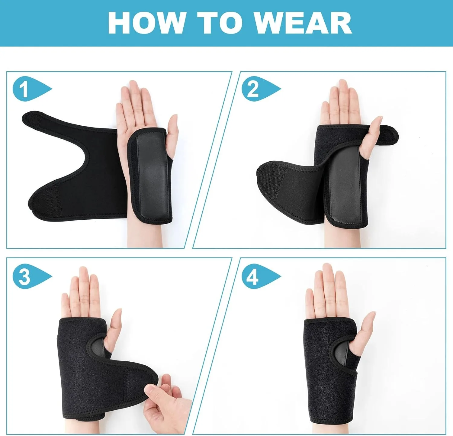 1Pcs Wrist Splint,Carpal Tunnel,Tendonitis and Cushioned Arthritis to Help with Carpal Tunnel and Relieve and Treat Wrist Pain