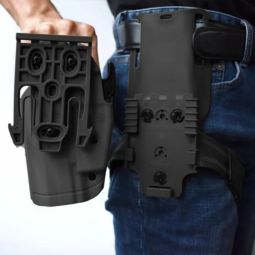 3PCS QLS Kit Quick Locking System Kit, QLS Receiver Plate Platform Attachment for Duty Holster Locking Fork