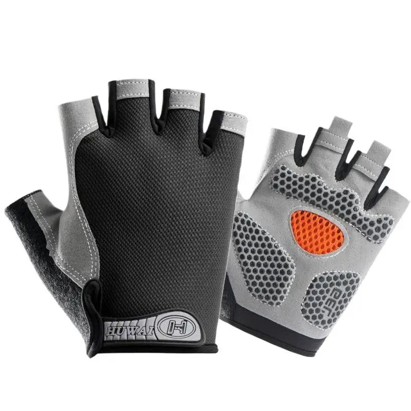 Half Finger Cycling Gloves Men Women Anti Slip Shock Breathable Summer Bicycle Fingerless Sports Gym Training Bike
