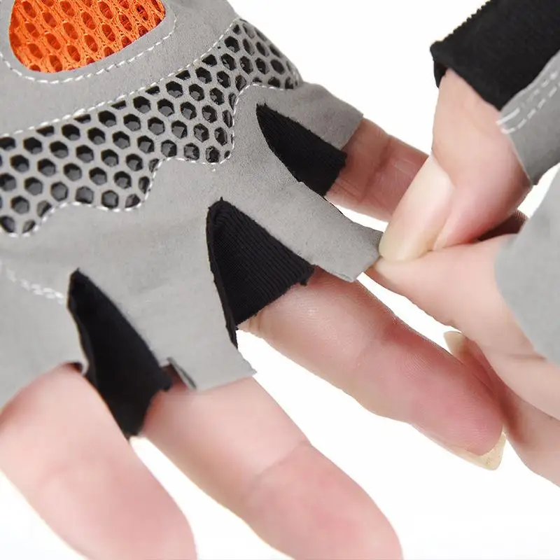Half Finger Cycling Gloves Men Women Anti Slip Shock Breathable Summer Bicycle Fingerless Sports Gym Training Bike