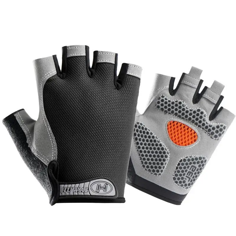 Half Finger Cycling Gloves Men Women Anti Slip Shock Breathable Summer Bicycle Fingerless Sports Gym Training Bike