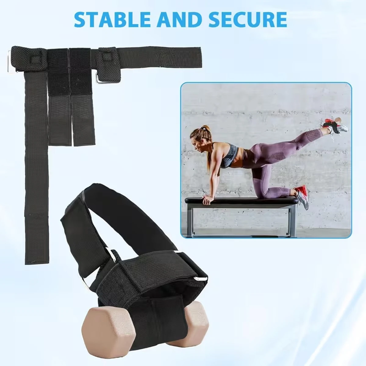 1/2pcs Tibialis Trainer Dumbbell Foot Strap Adjustable Ankle Weights Strap Leg Muscles Strength Training Workout